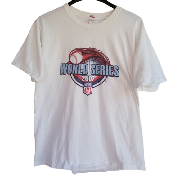 2007 World Series Colorado AYL T-Shirt Men's Large White 100% Pre-Shrunk Cotton - Picture 1 of 8